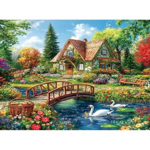 GATYZTORY Frameless Painting By Numbers Village Landscape Carnival Paints Kits Acrylic Pigment Coloring On Canvas Wall-a
