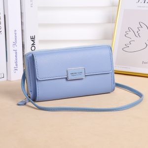 คุณเลือก กระเป๋าตังค์สะพายข้างผู้หญิงใส่โทรศัพทย์ รวมช่องใส่เหรียญ/บัตร พร้อม H-003