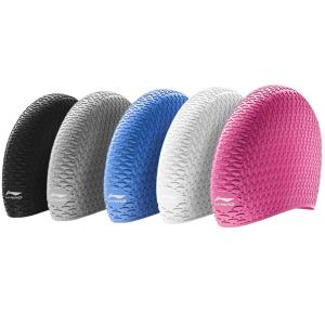 Li-Ning | Waterproof Large Silicone Swim Cap For Long Hair