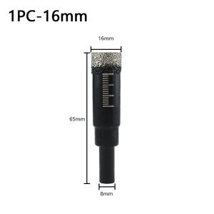 5/6/8/10/12/14/16mm Round Handle Dry Brazed Diamond Hole Saw for Porcelain Tiles Marble Glass Ceramic Crowns Drill Bit