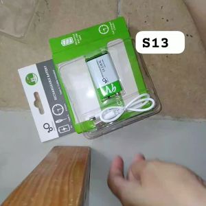 S13 Baterai Cas Kotak Isi Ulang 9V & Charger USB Tipe C