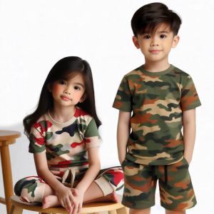✅ Baby NATHAN ™️🔖 CAMOuflage TERNO for KIDS BOY Tshirt and Shorts for 1 - 12 years old army pulis t-shirt pares damit pambata pambahay 3 - 6 5 - 8 2 4 7 9 to 10 up Clothes Assorted Boy Baby Fashion Pair Camo Terno for Kid Boys Tees Short - Ming Chin