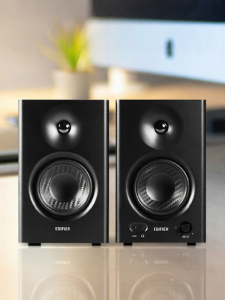 Edifier | Edifier MR4 Multimedia Computer Desktop Speakers High Fidelity Active Monitoring 2.0 TV Wooden Speakers 461