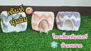 ที่นอนกระรอก ชูก้าร์ไกลเดอร์ หนูแฮมสเตอร์ นกแก้ว เต๊นท์ผ้านุ่ม 2 ขนาด ที่นอนสัตว์เลี้ยง