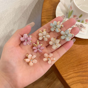 Ready Stock 1PCS Crystal Princess Hair Clip Cute Flower Hair Pins Mini Hair Clips for Women Fashion Hair Accessory