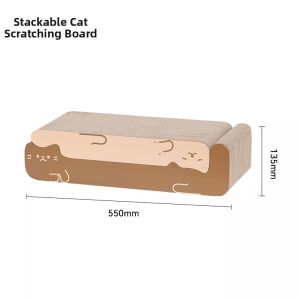 FUKUMARU | Scratch-Resistant Cat Scratching Board Corrugated