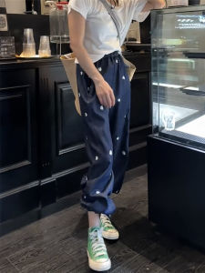 Quần Jeans Denim Lụa Ống Thẳng Ôm Dáng Cỡ Lớn Mùa Xuân 2025 Quần Ống Rộng Ôm Dáng Kiểu Mỹ Quần Dài Thường Ngày