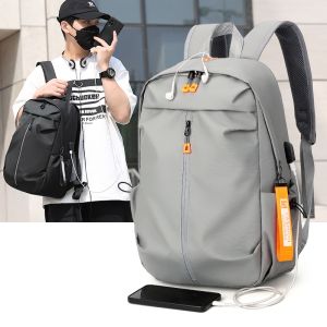 2025 Mens Laptop Backpack 17 Inch Waterproof College School Bag USB Charging Port Travel Business Backpack Anti Theft