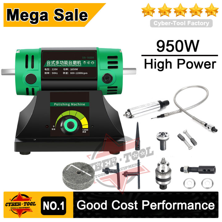 110V Jewelry Gem Polishing Grinding Machine Bench Lathe Rock Saw