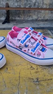 Sepatu Sneakers Anak Perempuan Import Karakter Sanrio Kuromi Melodi Cinnaoroll Hello Kitty Usia 3-10 Tahun