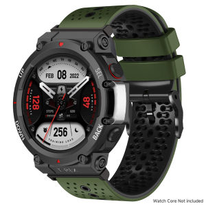 Sport Strap for Huami Amazfit T-rex3/pro Two-tone silicone strap for Amazfit T-rex ultra/2ultra Replacement Bracelet Accessories