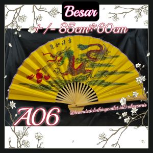KIPAS BAMBU BAHAN KERTAS TEBAL IMPORT PREMIUM / KIPAS FENG SHUI HIASAN DINDING / KIPAS BESAR JUMBO DEKORASI IMLEK / KIPAS LUKISAN GAYA CHINA / PAJANGAN KIPAS / GIANT WALL FAN BAMBOO PAPER DECOR / KPS985080