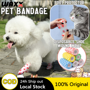 Pet Dog Bandage Pet Shoes Dog Shoes Dog Socks Pet Bandage Wound First Aid Elastic Wrap Tape Self-Adhesive Pet Disposable Shoes Pet Accessories