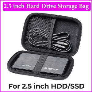 Hard Drive Case 2.5 Inch HDD Box External Drive Storage Carrying Bag Portable Shockproof Hard Drive Bag for HDD hdd box case storage Protection for Organizing HDD and Electronic Accessories