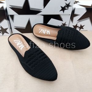 Zara sepatu sandal wanita rajut import terlaris kekinian elegan