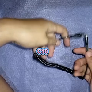 C10 ORI 100% ORI 100% KABEL SUPER C TO C SPIRAL TIPE TYPE SPRING FAST PER CHARGING UNIVERSAL MULTI