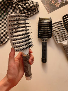 Womens Long Hair Bristle Comb Home Use Airbag Massage Comb Pigtail Comb High Cranial Air Cushion Comb Family Personal Care Tool