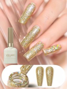 Sơn Móng Tay Gel Nhiều Màu XEIJAYI 15ML Bộ Sưu Tập Sequin Loại Tẩy Được Sơn Móng Tay UV Làm Móng Nghệ Thuật Tự Làm Gốc Nhựa