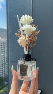 50mL Dried Flowers Air Freshener Reed Diffuser Aromatherapy Bedroom Home Bathroom Hotel Toilet Fragrance Deodorant Gift