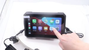 หน้าจอสัมผัสกันน้ำขนาด 7 นิ้ว รถมอเตอร์ไซค์กลางแจ้งแบบ IPX7 รองรับหน้าจอ แอนดรอยด์ออโต้แนะนำ GPS