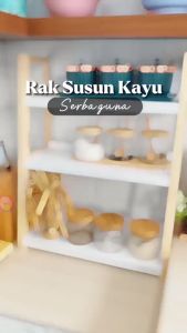Rak Bumbu 3 Tingkat Rak Penyimpanan 3 Tingkat Serbaguna