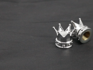 2pcs Bicycle Tire Valve Cap Crown Shape Bike Auto Tyre Wheel Stem Air Valve Caps