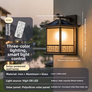 MARTINI | Solar Waterproof Sensor Wall Light