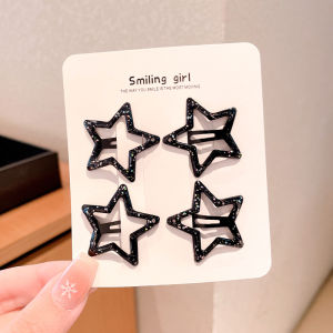 Girls Star Hair Clips Childrens Headwear Korean Style Hair Accessories for Girls Back Hair Card Female Childrens Hairpins