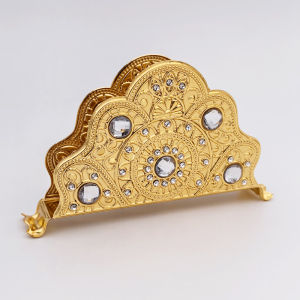 Kitchen Vertical Tissue Shelf Napkin Holder Classy Western Restaurant Tissue Holder Commercial Metal Creativity Square Tissue Holder