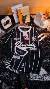 Kaos Anak Baseball Hitam / Kaos Olahraga Anak / Baju Anak Laki - LAki Dan Perempuan Salur 3 Sampai 10 Tahun