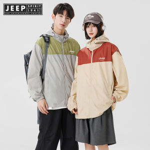 Jeep Spirit 1941 estd Nam Nhẹ thoáng khí nhanh khô áo khoác chống nắng trùm đầu giản dị