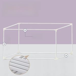 Giá Đỡ Rèm Giường Có Thể Mở Rộng Dày Sơn Nướng Giường Ký Túc Xá Giá Đỡ Giường Học Sinh Phòng Ngủ Giày Đế Trong Suốt