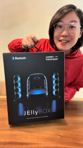 Koorfly JELLY BOX Bluetooth Speaker Harman Sound 130W Powerful Subwoofer 9 Drivers Stereo Support APP Control Premium Home Decor