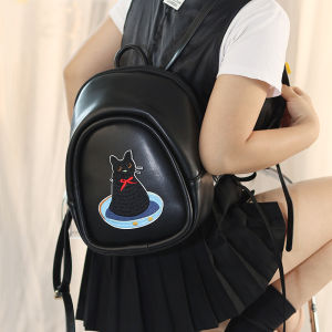 กระเป๋าเป้สะพายหลังแบบลำลองขนาดเล็ก น้ำหนักเบา ดีไซน์เก๋ไก๋ กระเป๋าสะพายไหล่แบบลำลองสำหรับเดินทาง กระเป๋าสะพายหนัง PU สำหรับเยาวชน