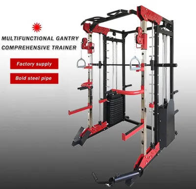 Altas Strength Smith Machine Commercial Gym Equipment Tower Squat Rack with Pulley and Leg Press