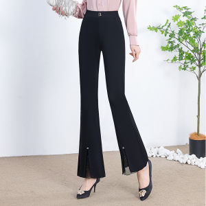 High Waist Straight Leg Trousers