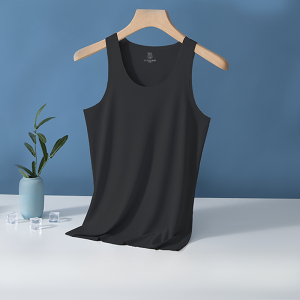 Miiow | Mens Sports Ice Silk Quick Dry Running Fitness Basketball Vest Summer Lightweight Breathable Round Neck Sweatshirt Top