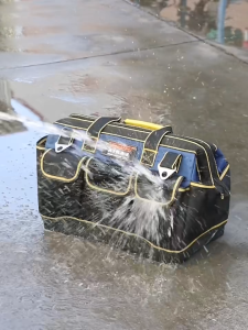 BERGARANSI Taffware Tas Perkakas teknisi listrik tukang tool Bag alas plastik anti air 19 Inch AR-60