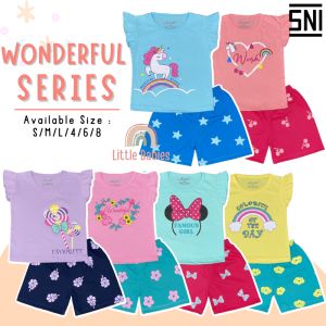 SETELAN BAJU ANAK CEWEK 1-8 TAHUN "WONDERFUL SERIES" / SETELAN BAJU ANAK KELFI