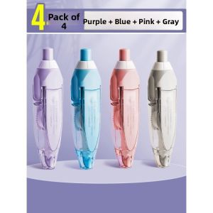 MONLEYTA | Portable High Capacity Correction Tape Quiet Push Type Replaceable Core For Students And Teachers Cute Popular Black Technology