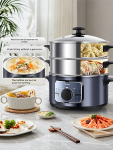 Midea | Multifunctional Stainless 3-Level Large Capacity Steam Cooker