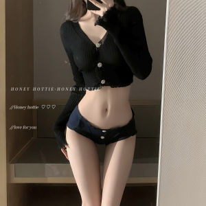 Sweet Cute Low Waist Cotton Underwear Wood Grain Edge Pure Desire Soft Sister Style Womens Triangle Panties Breathable Comfortable
