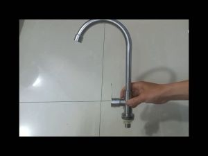 Vòi rửa bát lạnh 304 vòi rửa chén đơn lạnh cần cứng ngỗng lạnh sus 304 vòi rửa chén bát lạnh inox 304 quay 360 độ