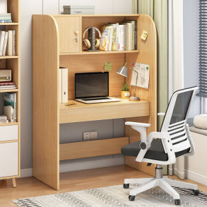 Computer Desk Study Table Practical Study Room Desk Bookshelf Integrated Desk Student Household Writing Desk Simple Desk