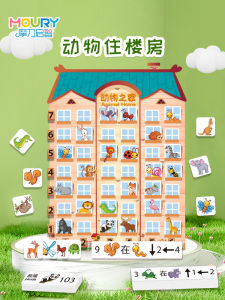 ชุดเรียนรู้การตั้งลำดับทางและค่าสัมพันธ์ของสัตว์ในบ้านพักหลายชั้นสำหรับเด็กอนุบาลและวัยรุ่น