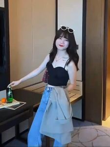 Ice Silk Solid Color Overlay Fit Comfortable Tank Top