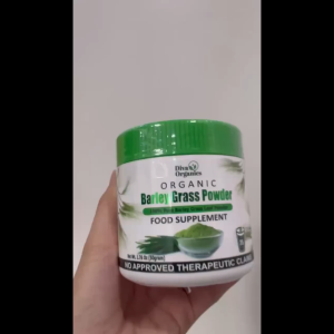 DIVA ORGANICS Organic Barley Grass Powder 100% Pure Barley Grass Leaf Powder | Rich in Protein & Antioxidants | Sugar-Free Zero Preservatives Dietary Fiber & All-Natural Daily Energy Nutrition Drink Net Weight 1.76 oz (50g)