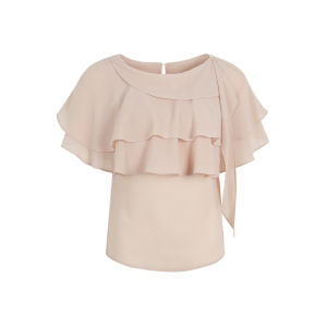 CHACHASTU | Áo Nữ Chiffon Mỏng Mịn Sương Mờ Kiểu Đầm Dài Cổ Peter Pan Dây Nơ