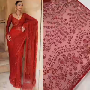 Designer Dinner Saree (PRE -ORDER DELIVERY IN 14 DAYS)