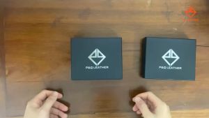 Ví nam da bò Nappa Khâu viền thủ công cao cấp PQ Leather PV7 da thật full hộp làm quà tặng bảo hành 12 tháng